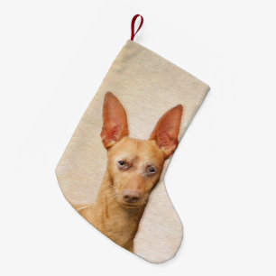 Cirneco dell’Etna Malerei - Niedliche Original Hun Kleiner Weihnachtsstrumpf