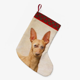 Cirneco dell’Etna Malerei - Niedliche Original Hun Kleiner Weihnachtsstrumpf