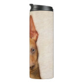 Cirneco dell’Etna Malerei - Niedliche Original Hun Thermosbecher (Nach rechts gedreht)
