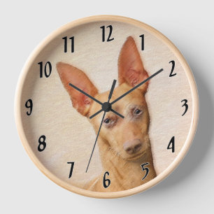 Cirneco dell’Etna Malerei - Niedliche Original Hun Uhr