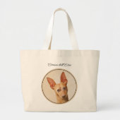 Cirneco dell’Etna Malerei Niedliche Original Hunde Jumbo Stoffbeutel (Vorne)