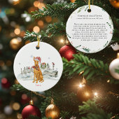 Cirneco dell'Etna Dog Wasserfarbmonogramm Keramik Ornament