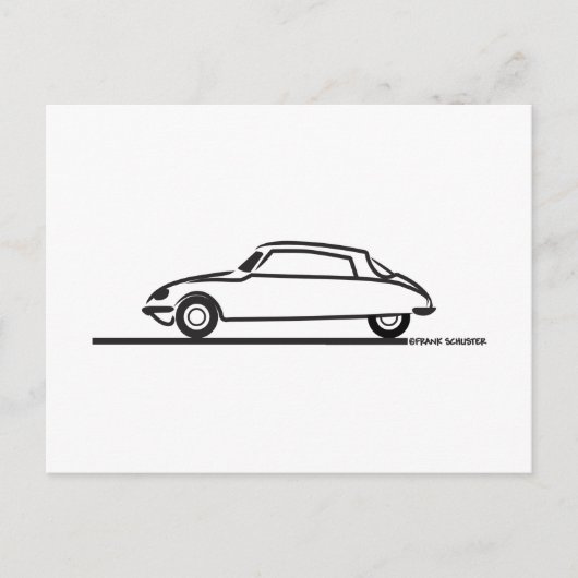 Ciroen DS 21 Pallas Postkarte (Vorderseite)