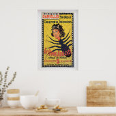Cirque Daniellis, the Spider Woman  Vintage Circus Poster (Küche)