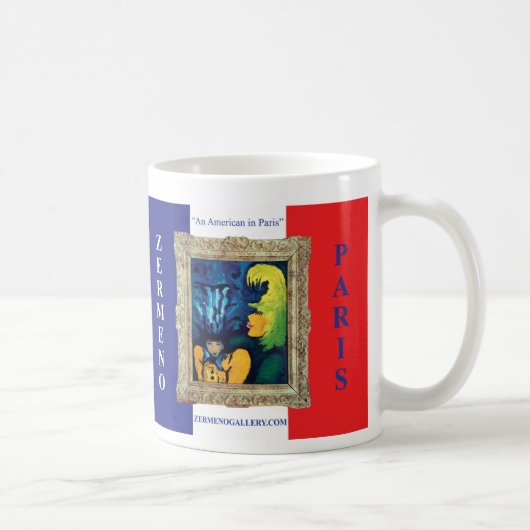 "Cirque Mére und Enfant" Verpackung x 2 herum Kaffeetasse (Rechts)