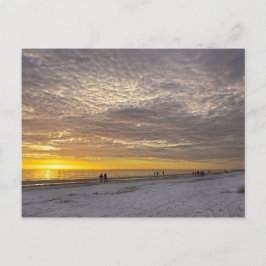 Cirrocumulus Wolken bei Fort Myers Beach Sunset, F Postkarte