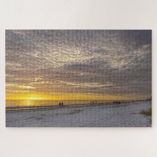 Cirrocumulus Wolken bei Fort Myers Beach Sunset, F Puzzle (Horizontal)