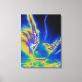 Cirrus Clod Form Beach Card Akryllische Printwerbu Leinwanddruck (Vorderseite)