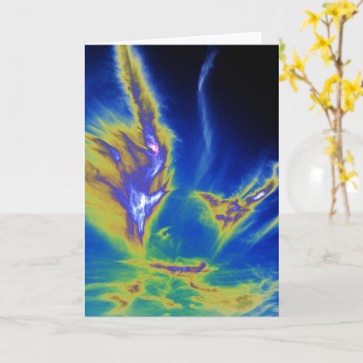 Cirrus Clod Formby Beach Karte (Gelbe Blume)