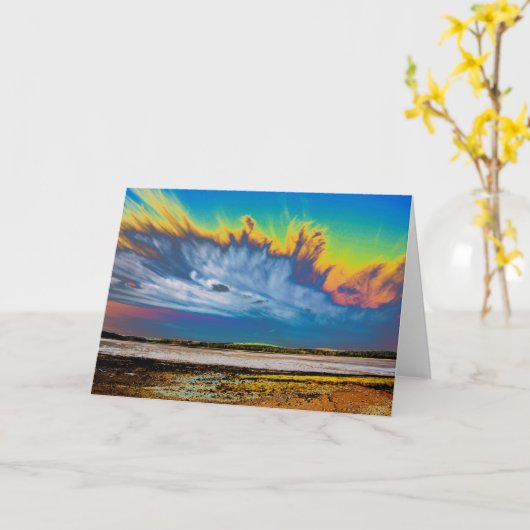 Cirrus Cloud Kirkcudbright Karte (Gelbe Blume)