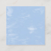 Cirrus Clouds Schmuckkarte Quadratische Visitenkarte (Rückseite)