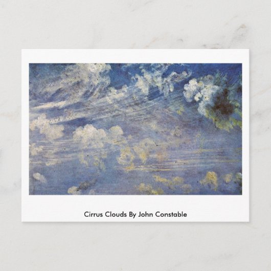Cirrus Clouds von John Constable Postkarte (Vorderseite)