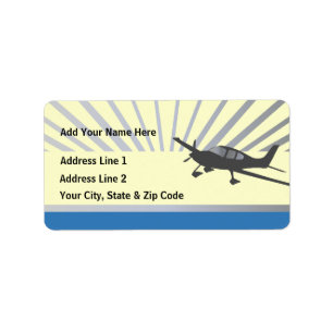 Cirrus SR22 Adressaufkleber