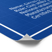 Cirrus SR22 - Flugzeugherstellungspläne für Zeichn Poster (Ecke)