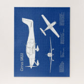 Cirrus SR22 - Flugzeugherstellungspläne für Zeichn Puzzle (Vertikal)