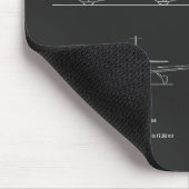 Cirrus SR22 - Flugzeugkonzept Zeichnend Pläne PD Mousepad (Ecke)