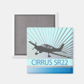 Cirrus SR22 Magnet (Vorderseite/Rückseite)