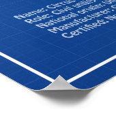 Cirrus SR22 - Pläne für Zeichnend Flugzeuge AD Poster (Ecke)