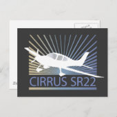 Cirrus SR22 Postkarte (Vorne/Hinten)