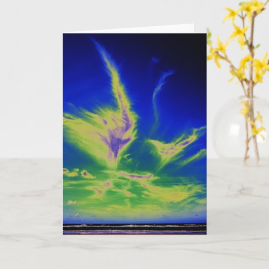 Cirrus-Wolke Karte (Gelbe Blume)