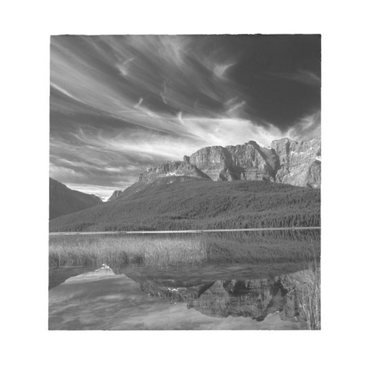 Cirrus Wolken über dem Wasservogelsee, Banff Notizblock (Vorderseite)