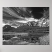 Cirrus Wolken über dem Wasservogelsee, Banff Poster (Vorne)
