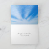 Cirrus Wolken über Wasser Sympathie Karte (Innenseite)