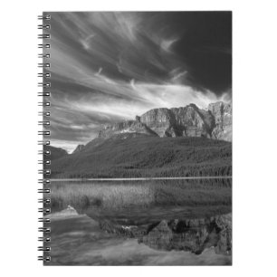 Cirruswolken über dem Waterfowl Lake, Banff Notizblock