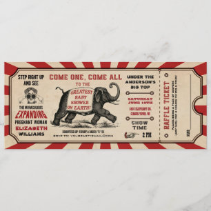 Cirus Baby Shower Ticket Einladungen Raffle