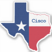 Cisco Texas Aufkleber (Vorderseite)