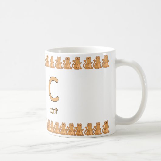 CisforCat–FunAlphabetCupDesign Kaffeetasse (Rechts)
