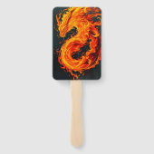 Cismic kitty and fiery drgain hand fan fächer (Rückseite)