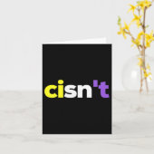 Cisnt Non-Binary Lgbtq Pride, Enby Present _ Nonbi Karte (Gelbe Blume)