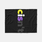 Cisnt Non-Binary Lgbtq Pride - Funny Cisnt Lgbt No Fleecedecke (Vorderseite (Horizontal))