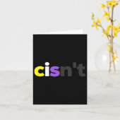 Cisnt Non-Binary Lgbtq Pride - Funny Cisnt Lgbt No Karte (Gelbe Blume)