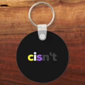 Cisnt Non-Binary Lgbtq Pride - Funny Cisnt Lgbt No Schlüsselanhänger (Vorderseite)