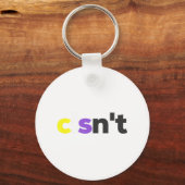 Cisnt Non-Binary Lgbtq Pride - Funny Cisnt Lgbt No Schlüsselanhänger (Vorderseite)