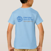 CISV Austin Child's Blue Bat City T - Shirt (Rückseite)