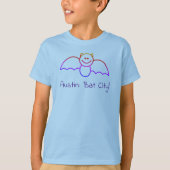 CISV Austin Child's Blue Bat City T - Shirt (Vorderseite)