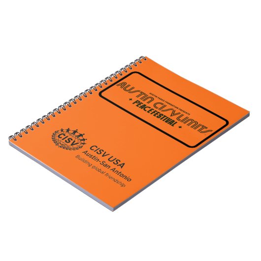 CISV Austin CISV Limits Peace Notebook Notizblock (Linke Seite)