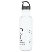 CISV Austin Cowboy Themed Edelstahlflasche (Rückseite)