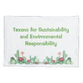 CISV Austin Environment/Sustainability Pillowcase Kissenbezug (Rückseite)