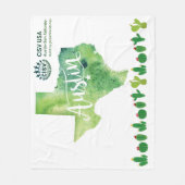 CISV Austin Environmental Green Large Blanked Fleecedecke (Vorderseite)