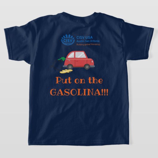 CISV Austin "Gasolina" Energizer Girls T - Shirt (AblageHinten)