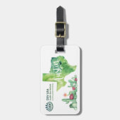 CISV Austin Green Environmental Luggage Tag Gepäckanhänger (Vorderseite vertikal)