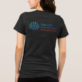 CISV Austin Grüße Damen Tri-Blend Shirt (Rückseite)