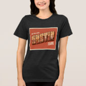 CISV Austin Grüße Damen Tri-Blend Shirt (Vorderseite)