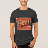 CISV Austin Grüße Herren Tri-Blend Shirt (Vorderseite)
