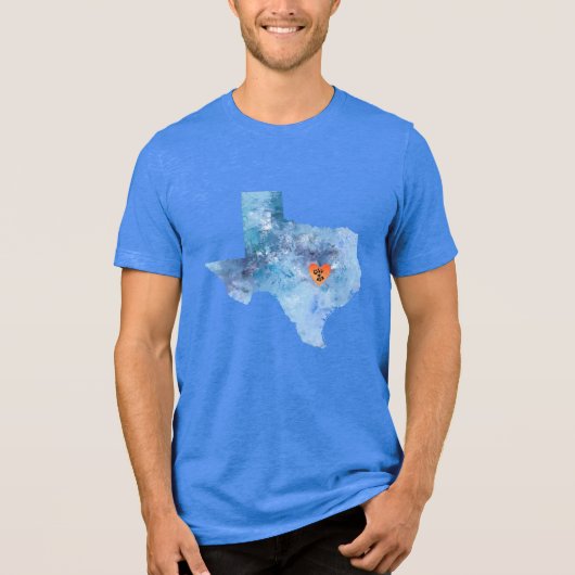 CISV Austin Heart of Texas Men's T - Shirt (Vorderseite)