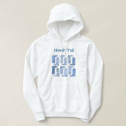 CISV Austin Howdy Y'all Men's Pullover Hoodie (Design vorne)